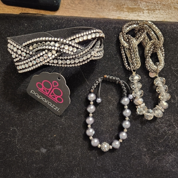 Fashion Jewelry Jewelry - Black and Silver Rhinestone Bracelets